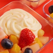 Tinned Fruit With Angel Delight