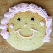 Happy Face Cookie With Hair