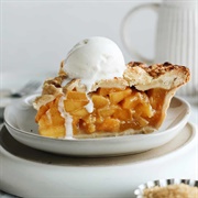 Peach Pie À La Mode