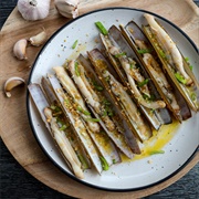 Razor Clams With Garlic