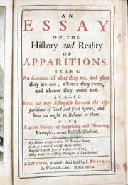 History and Reality of Apparitions (Daniel Defoe)