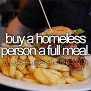 Buy a Homeless Person a Full Meal