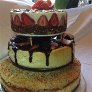 Three-Tiered Cheesecake
