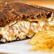 Walleye Reuben Sandwich