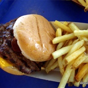 Cosmic Ray's Bacon Double Cheeseburger