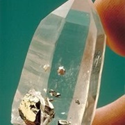 Pyrite in Quartz Point