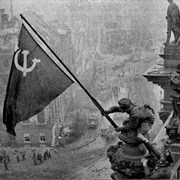 Raising a Flag Over the Reichstag (1945)