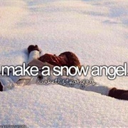 Make a Snow Angel