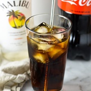 Malibu &amp; Diet Coke With Ice and Lemon or Lime