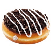 Krispy Kreme Dark Chocolate Oreo Cookies Kreme Donut