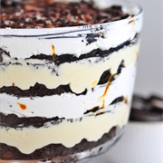 Oreo Brownie Banana Caramel Trifle