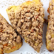 Pumpkin Pecan Scone With Brown Sugar Streusel