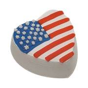 Carvel Stars N Stripes Heart Cake
