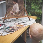 Oil Painting in a Closed Studio