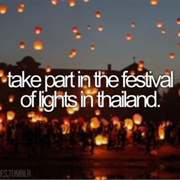 Take Part in the Festival of Lights in Thailand