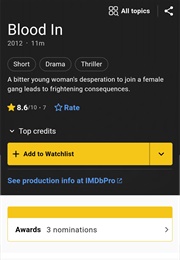 Blood in (2012)