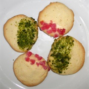 Vegan Lemon Cookies With Chopped Pistachios