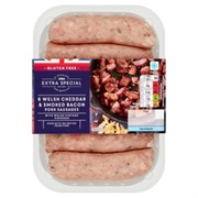 Cheddar & Smoked Bacon Pork Sausages