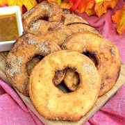 Pumpkin Spice Fried Apple Rings
