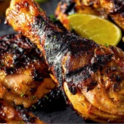 Jamaican Jerk Chicken in Jamaica