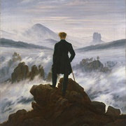 Wędrowiec Nad Morzem Mgły - Caspar David Friedrich (Hamburg, Kunsthalle)