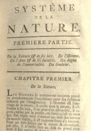 Le Système De La Nature (Baron D'holbach)