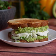 Vegan Avocado Cucumber Sandwich