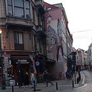 Victor Sackville - Mur BD - Street Art, Brussels