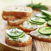 Feta Cucumber Toast