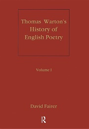 History of English Poetry (Thomas Warton)