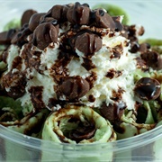 Mint Rolled Ice Cream