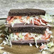 Onion Cheese Sandwich on Pumpernickel (Sarge's Revenge)
