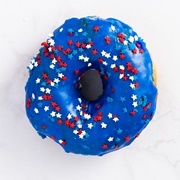Primos Donuts Blue Stars Fourth July Donut