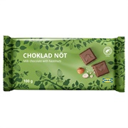 CHOKLAD NÖT Milk Chocolate Tablet, With Hazelnuts Rainforest Alliance Certified