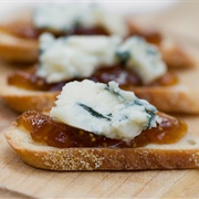 Danish Blue Cheese Toast