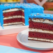Red White Blue Ice Cream Sandwich Cake