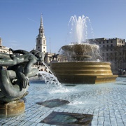 Trafalgar Square Fountains, London