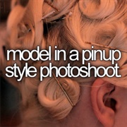 Model in the Pinup Style Photo Shoot