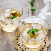 Umeshu (Japanese Plum Wine) on Ice