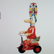 Red Duck Tin Toy