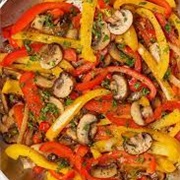Mushroom and Peppers