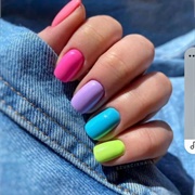 Paint Your Nails in Different Colours