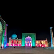 Registan Square Light Show