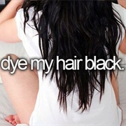 Dye My Hair Black