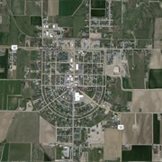 Horseshoe-Shaped Town