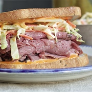 Hot Pastrami Sandwich