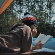 Reading While Camping