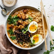Fried Tofu Miso Ramen