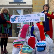 Knit 100 Scarves and Donate Them to Homeless Shelters