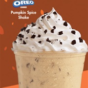 Wienerschnitzel Oreo Cookie Pumpkin Spice Shake